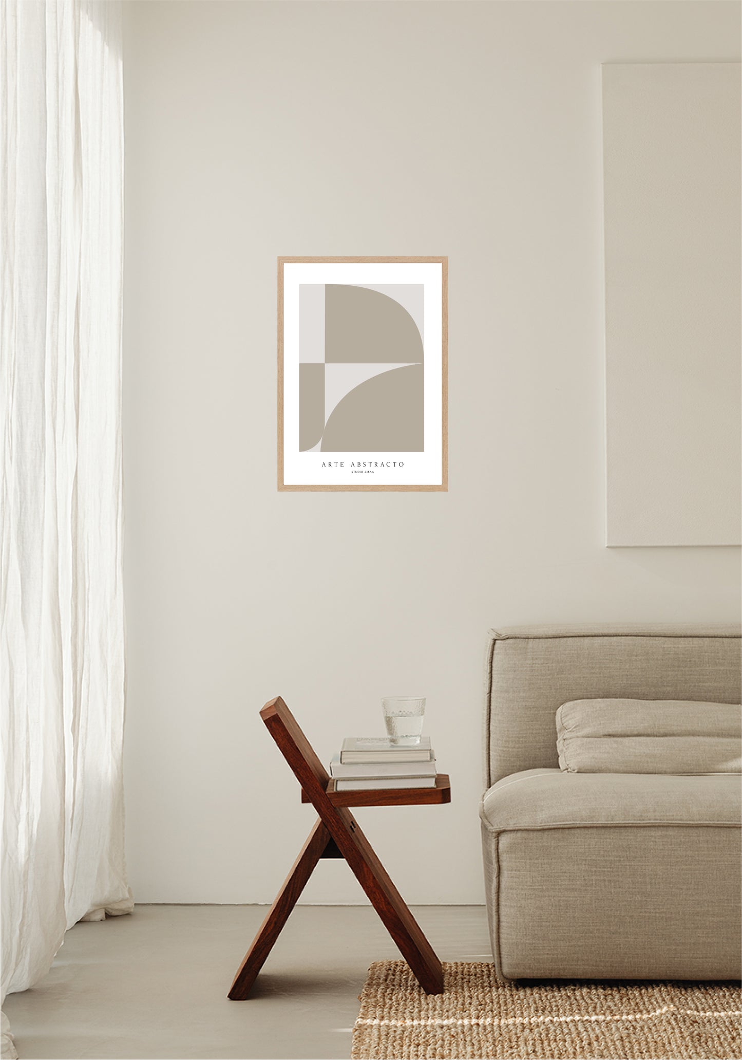 Arte Abstracto - Taupe Poster
