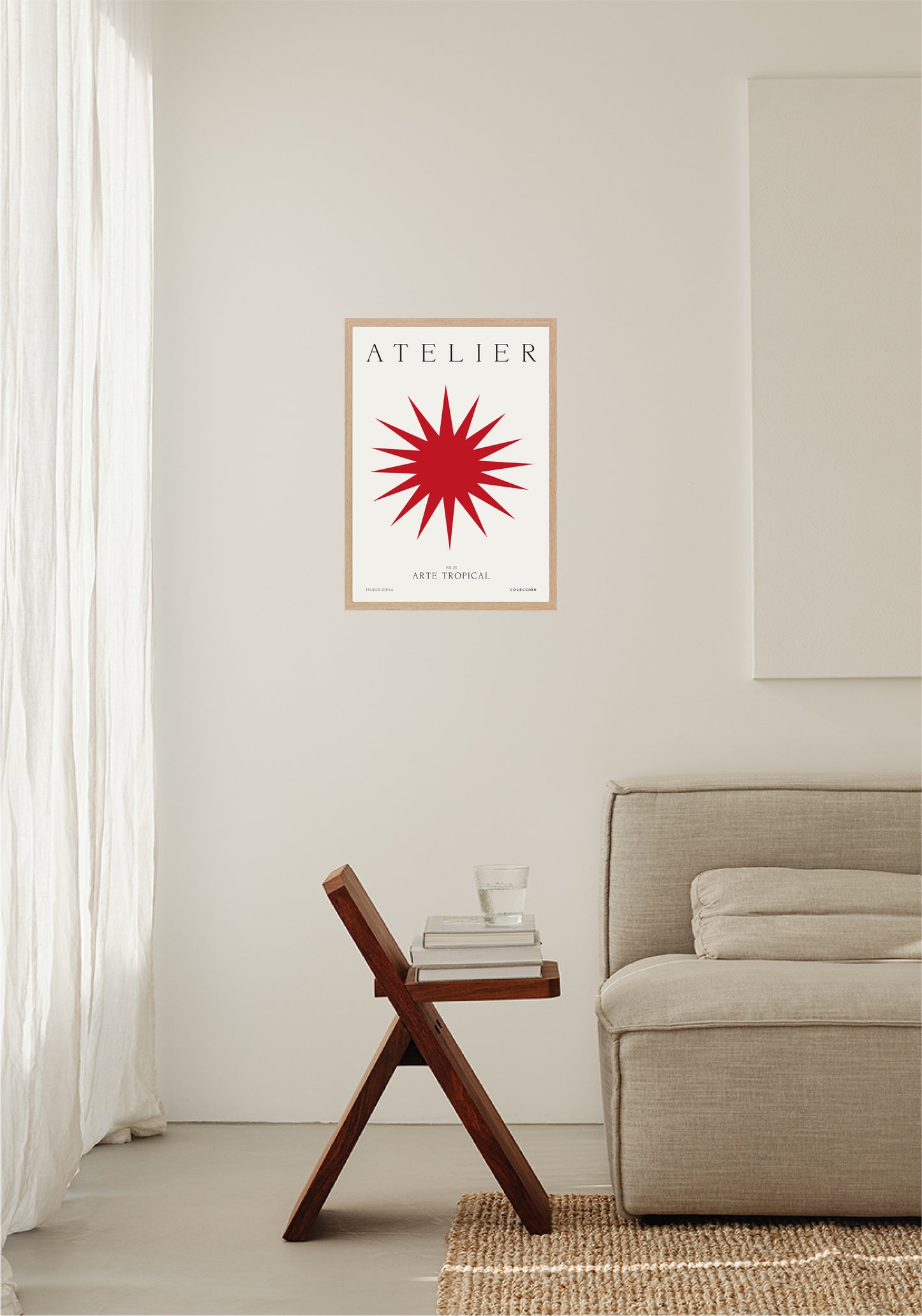 Arte Tropical - Rojo Poster