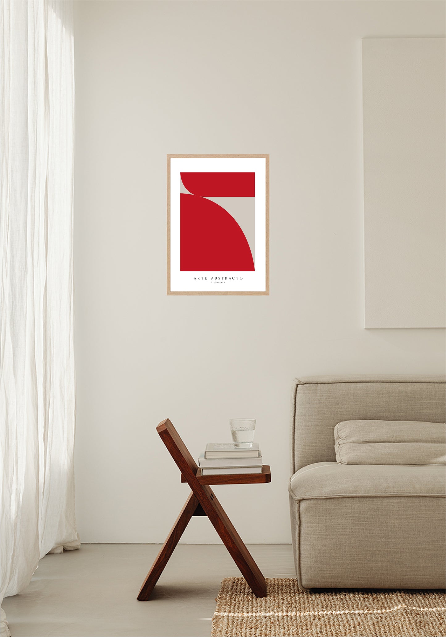 Abstracto - Rojo Poster
