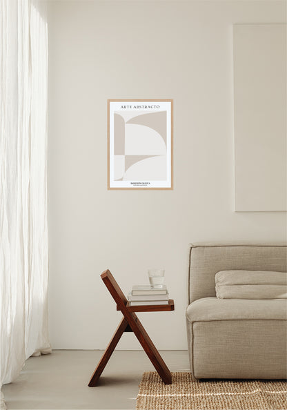 Arte Abstracto - Beige Poster