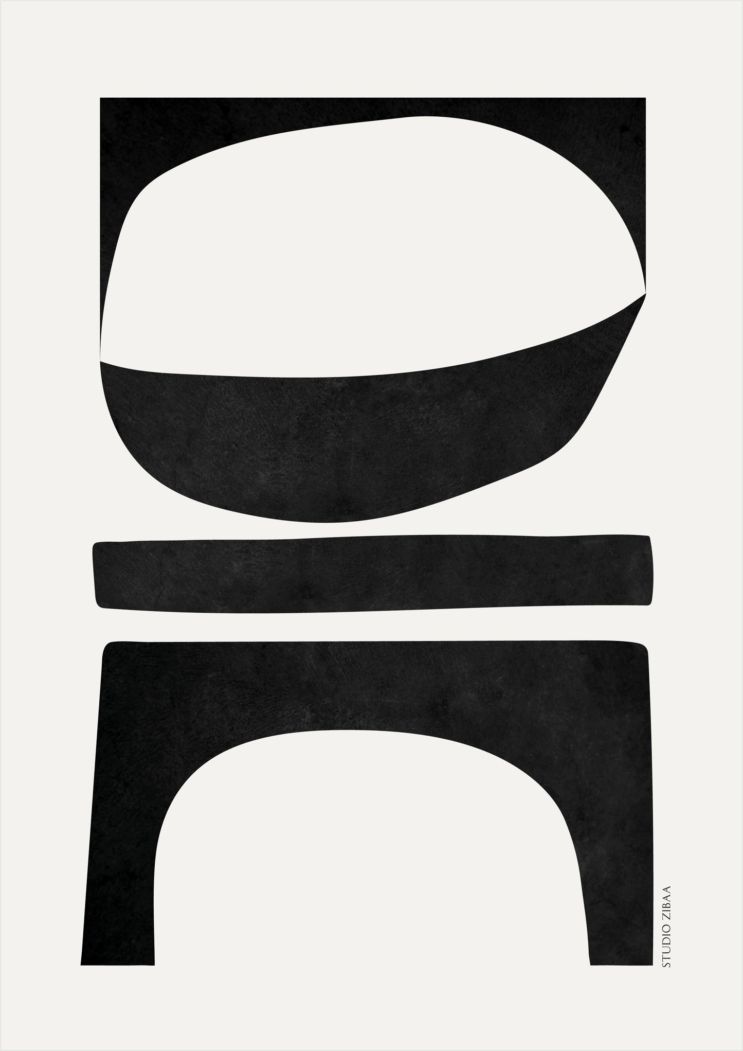 Formas Abstractas - Black Poster