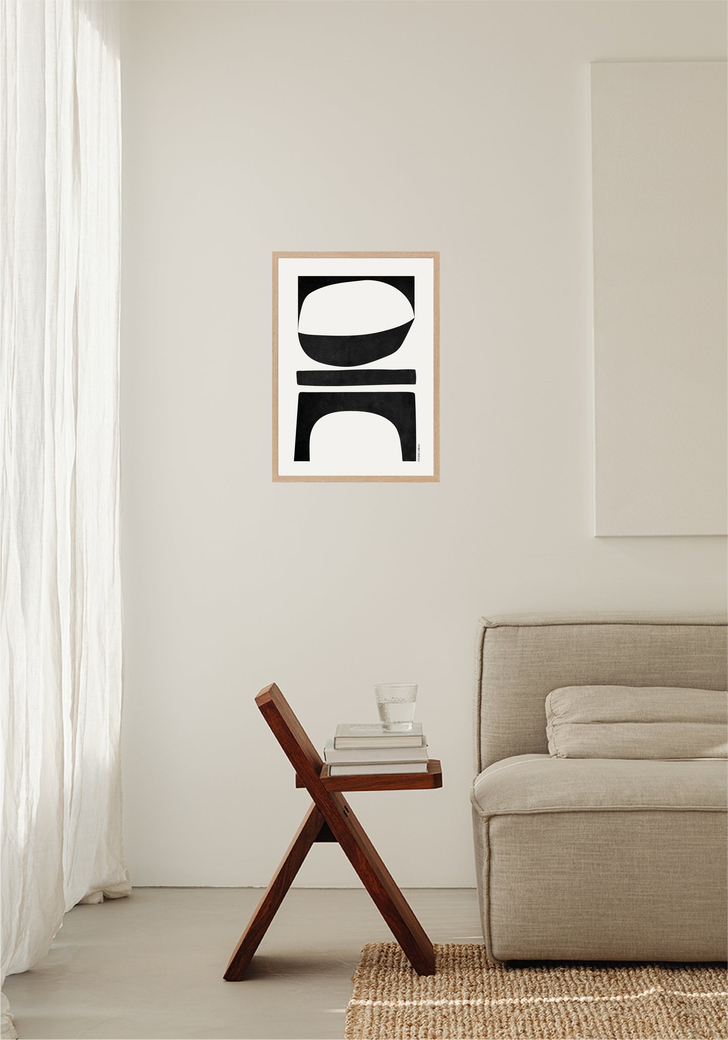 Formas Abstractas - Black Poster