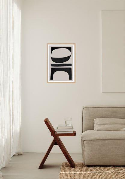 Formas Abstractas - Taupe Poster