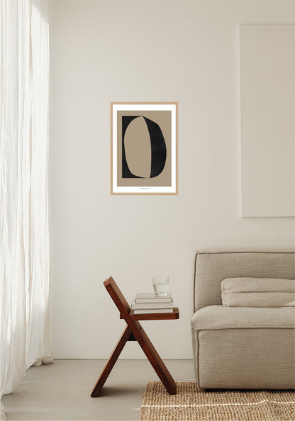 Circulo del sol - Negro Poster