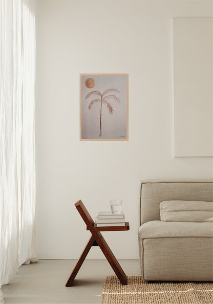 Palma Tropical Sun - Eco Palmboom Poster