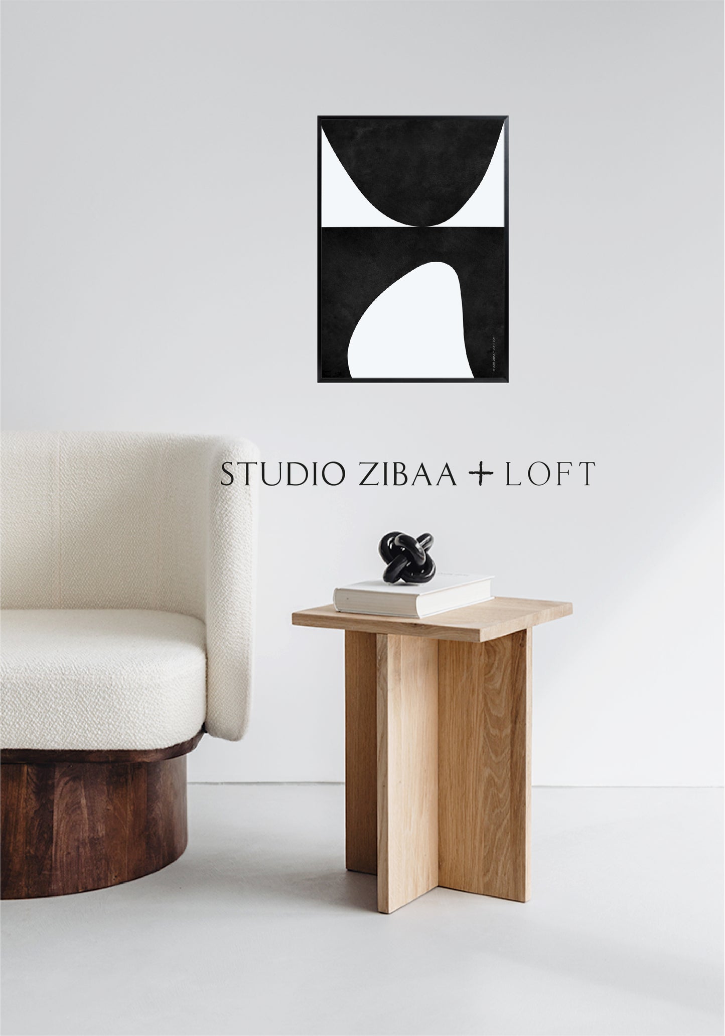 Organic - Black Poster |  STUDIO ZIBAA X LOFT