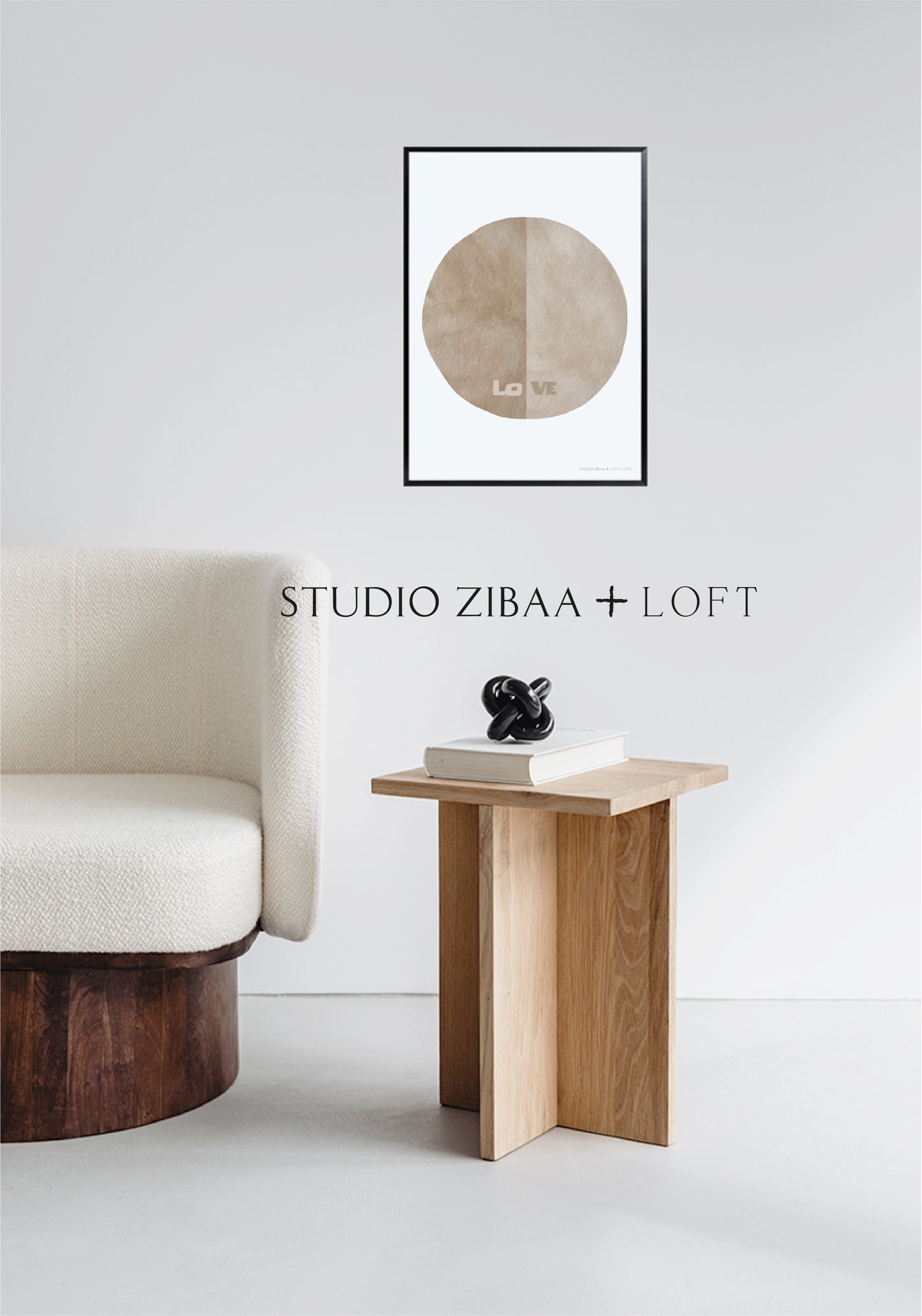 Sun Love - Naturel Poster |  STUDIO ZIBAA X LOFT